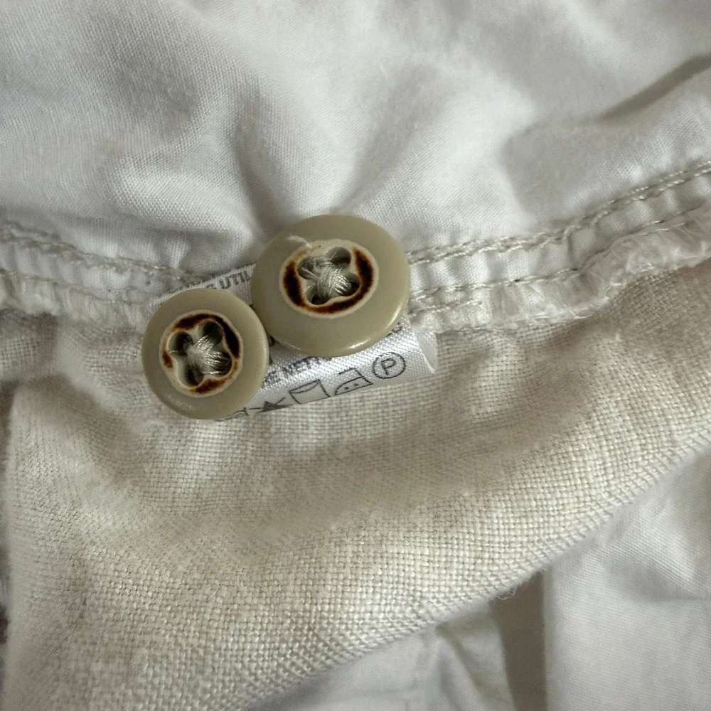 Tommy Bahama Cargo Pants Relax Mens XXL Beige 100% Linen Drawstring Waist Sand